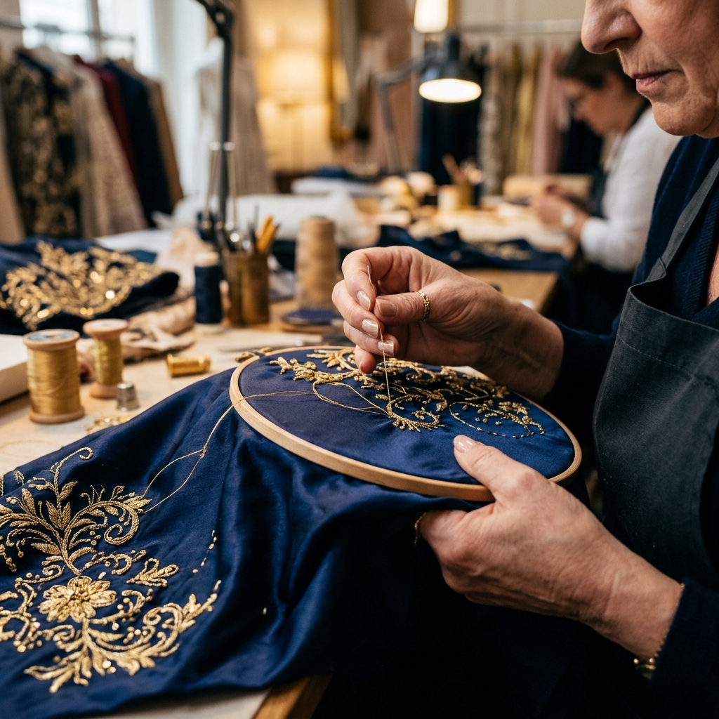 Atelier Silk Hand-Stitching